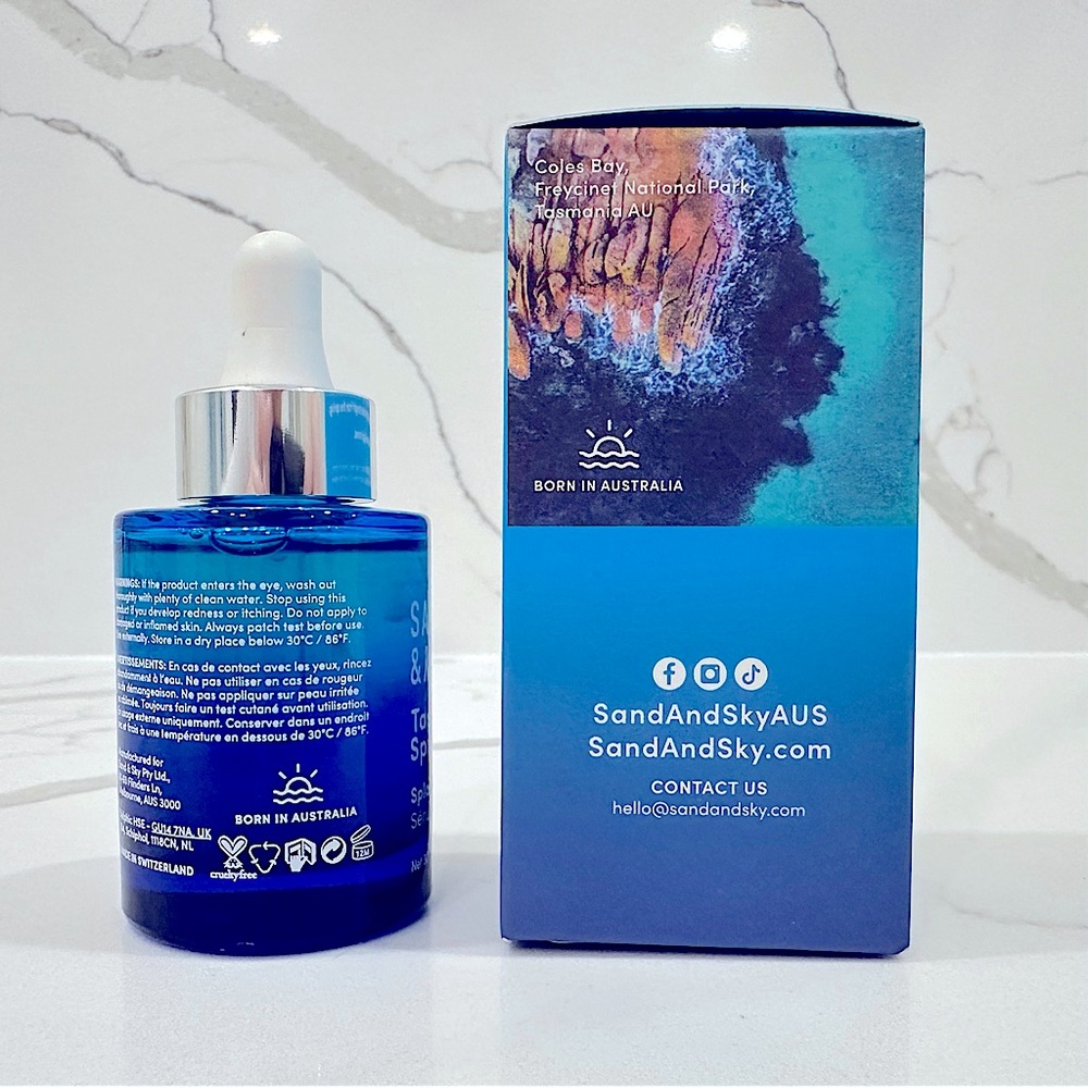 BNIB Sand & Sky Tasmanian Spring Water Splash Serum with Hyaluronic Acid - Picture 7 of 9